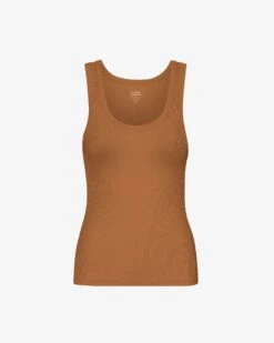 Colorful Standard Women Organic Rib Tank Top - Ginger Brown