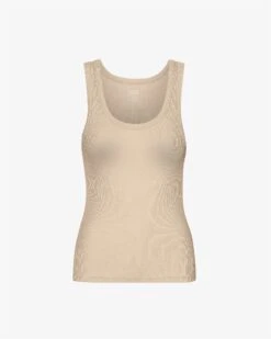 Colorful Standard Women Organic Rib Tank Top - Honey Beige