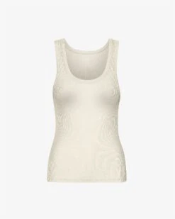 Colorful Standard Women Organic Rib Tank Top - Ivory White