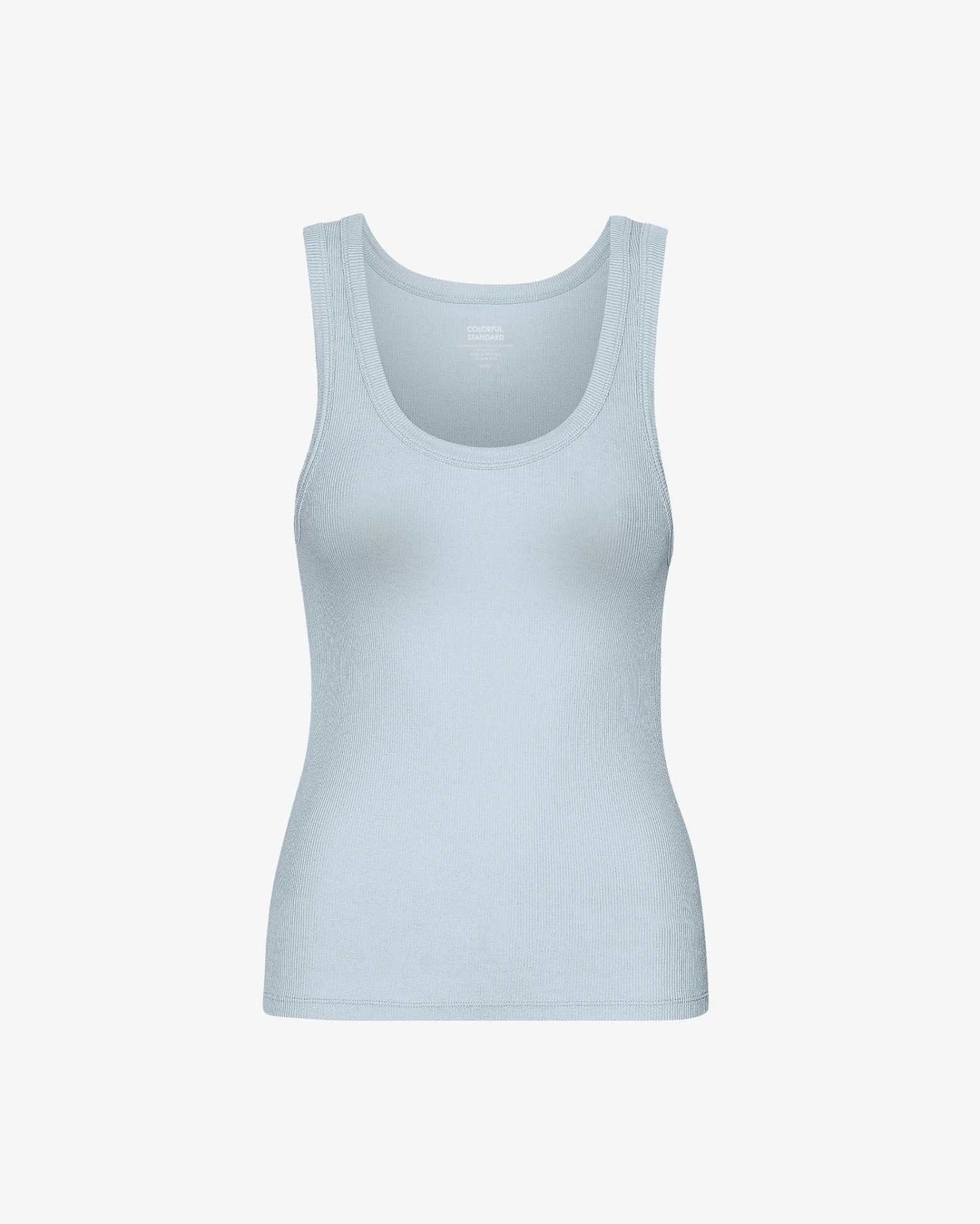 Colorful Standard Women Organic Rib Tank Top - Powder Blue 2 Colorful Standard Women Organic Rib Tank Top - Powder Blue