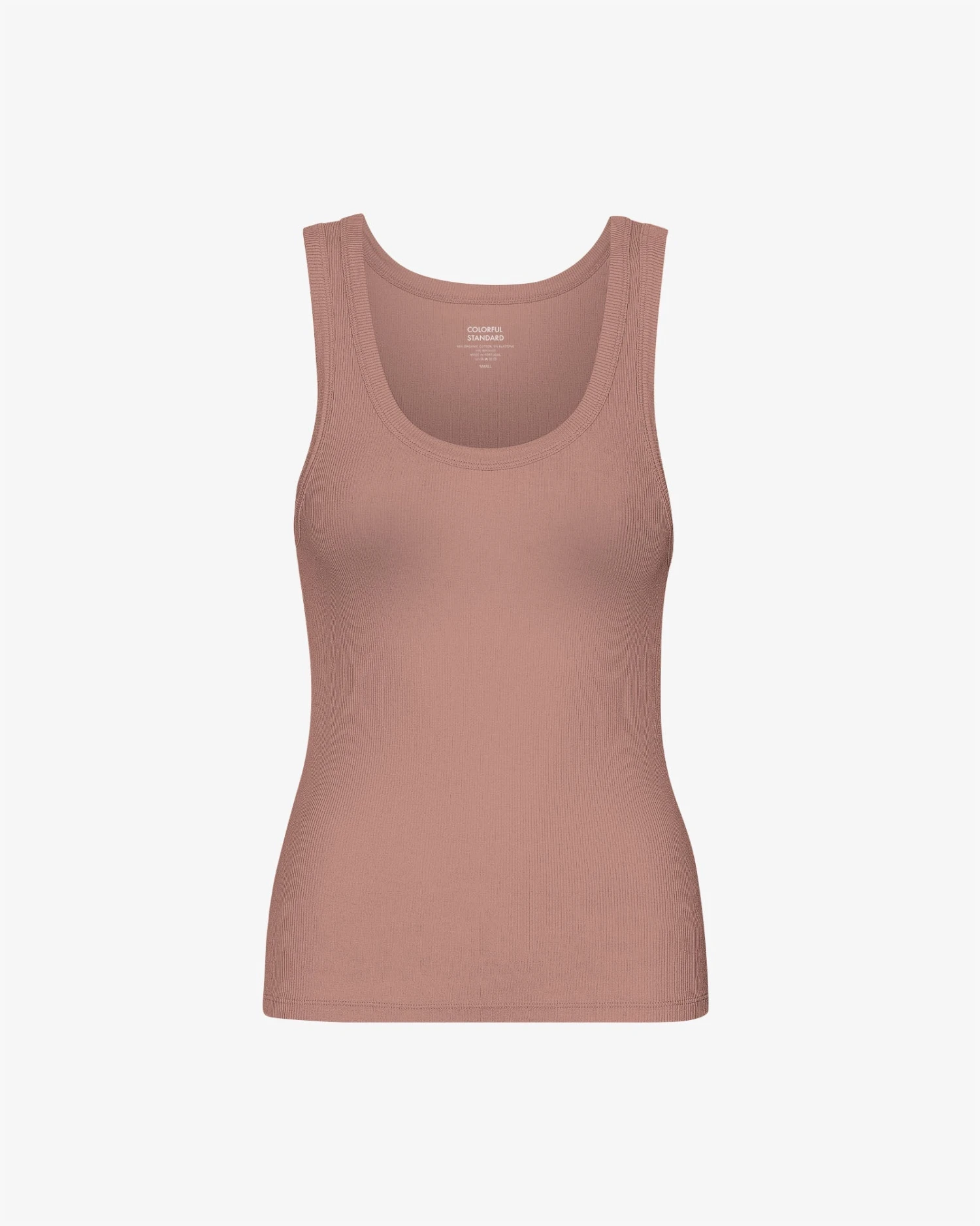 Colorful Standard Women Organic Rib Tank Top - Rosewood Mist 3 Colorful Standard Women Organic Rib Tank Top - Rosewood Mist