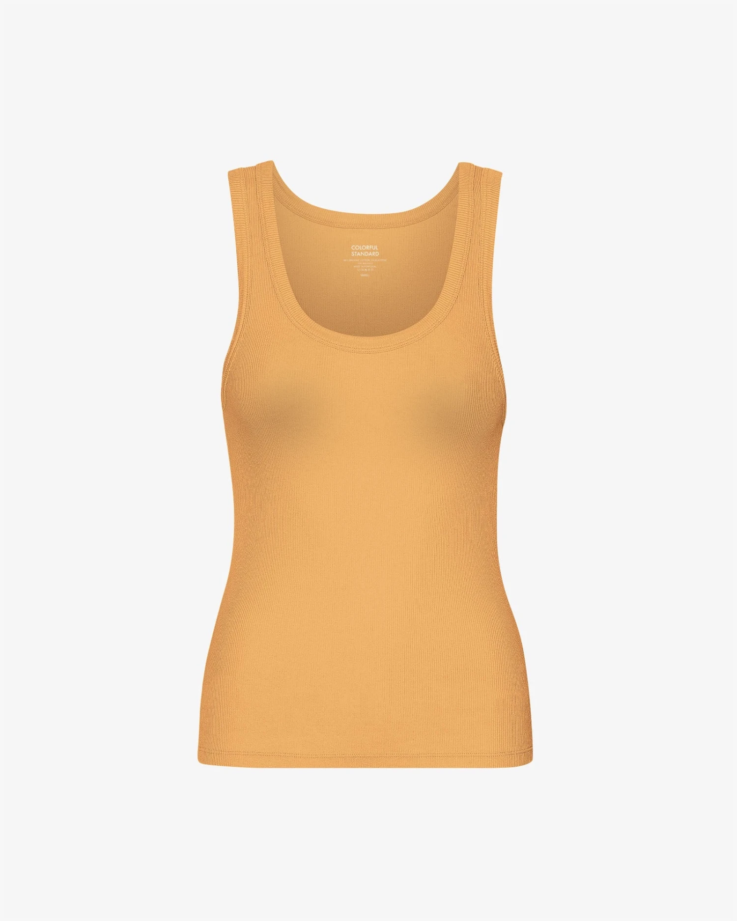 Colorful Standard Women Organic Rib Tank Top - Sandstone Orange 3 Colorful Standard Women Organic Rib Tank Top - Sandstone Orange