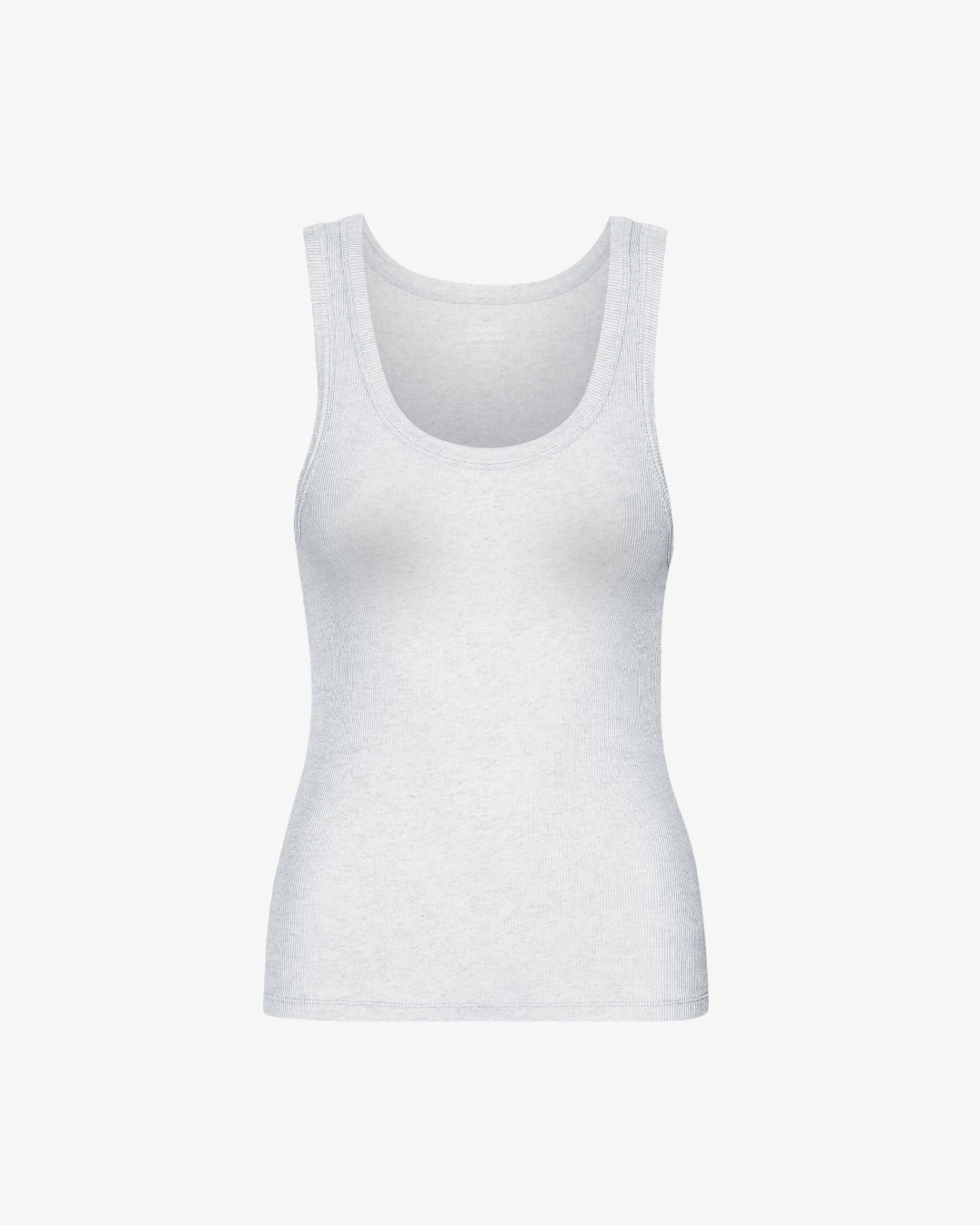 Colorful Standard Women Organic Rib Tank Top - Snow Melange
