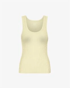 Colorful Standard Women Organic Rib Tank Top - Soft Yellow