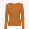 Colorful Standard Women Organic Rib LS T-Shirt - Ginger Brown -Active Fashion Store CS2055 Ginger Brown