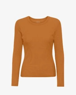Colorful Standard Women Organic Rib LS T-Shirt - Ginger Brown