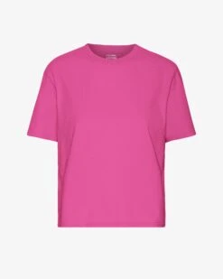 Colorful Standard Organic Boxy Crop Tee - Bubblegum Pink