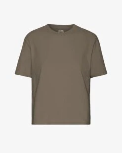 Colorful Standard Organic Boxy Crop Tee - Cedar Brown
