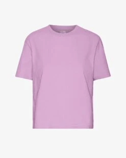 Colorful Standard Organic Boxy Crop Tee - Cherry Blossom