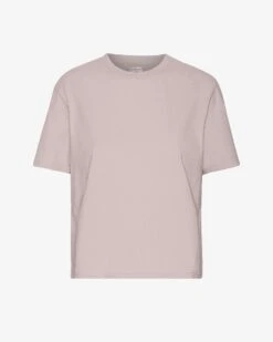 Colorful Standard Organic Boxy Crop Tee - Faded Pink