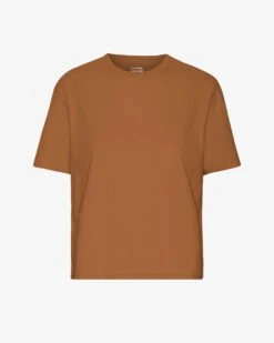 Colorful Standard Organic Boxy Crop Tee - Ginger Brown