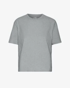 Colorful Standard Organic Boxy Crop Tee - Heather Grey