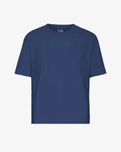 Colorful Standard Organic Boxy Crop Tee - Marine Blue