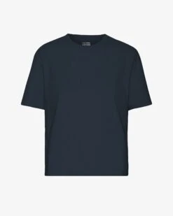 Colorful Standard Organic Boxy Crop Tee - Navy Blue