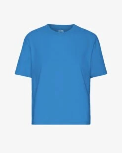 Colorful Standard Organic Boxy Crop Tee - Pacific Blue