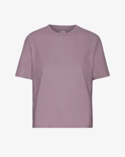 Colorful Standard Organic Boxy Crop Tee - Pearly Purple