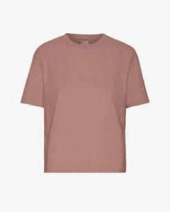 Colorful Standard Organic Boxy Crop Tee - Rosewood Mist