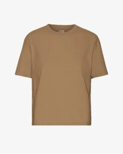 Colorful Standard Organic Boxy Crop Tee - Sahara Camel