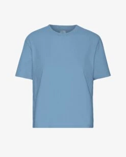 Colorful Standard Organic Boxy Crop Tee - Seaside Blue