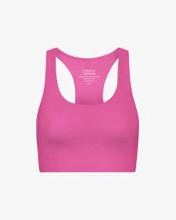 Colorful Standard Active Cropped Bra - Bubblegum Pink