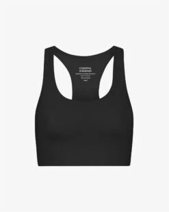 Colorful Standard Active Cropped Bra - Deep Black