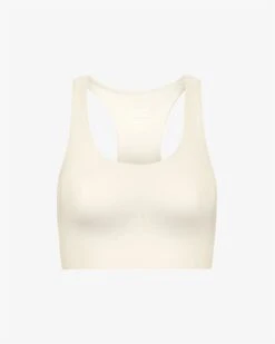 Colorful Standard Active Cropped Bra - Ivory White