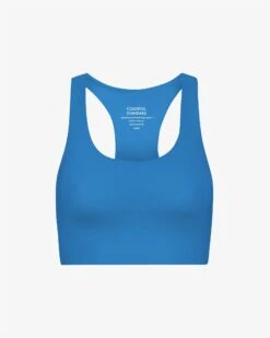 Colorful Standard Active Cropped Bra - Pacific Blue