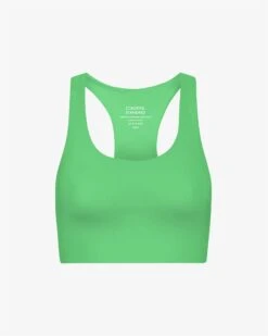 Colorful Standard Active Cropped Bra - Spring Green