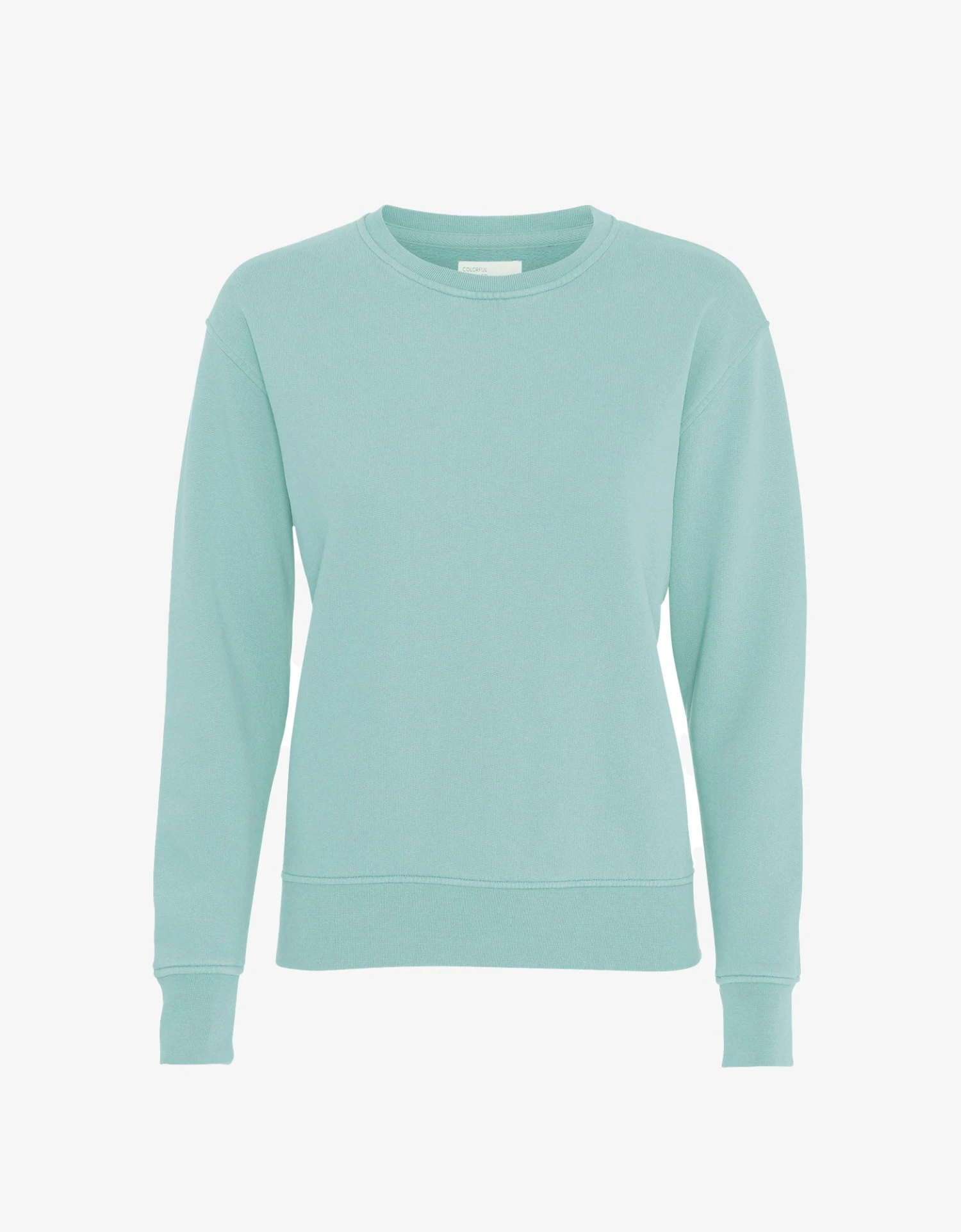 Colorful Standard Women Classic Organic Crew - Teal Blue 2 Colorful Standard Women Classic Organic Crew - Teal Blue