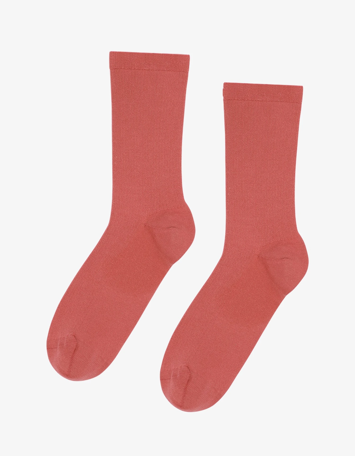 Colorful Standard Women Classic Organic Sock - Bright Coral 3 Colorful Standard Women Classic Organic Sock - Bright Coral