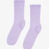 Colorful Standard Women Classic Organic Sock - Soft Lavender 2 Colorful Standard Women Classic Organic Sock - Soft Lavender -Active Fashion Store Women Classic Organic Sock Women Classic Organic Sock CS6002 Soft Lavender