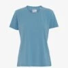 Colorful Standard Women Light Organic Tee - Stone Blue 2 Colorful Standard Women Light Organic Tee - Stone Blue -Active Fashion Store Women Light Organic Tee Women T shirt CS2051 Stone Blue