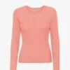 Colorful Standard Women Organic Rib LS T-Shirt - Bright Coral 2 Colorful Standard Women Organic Rib LS T-Shirt - Bright Coral -Active Fashion Store Women Organic Rib LS T Shirt Women LS T Shirt CS2055 Bright Coral