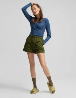 Colorful Standard Women Organic Rib LS T-Shirt - Cedar Brown -Active Fashion Store Women Organic Rib LS T Shirt Women LS T Shirt CS2055 Cedar Brown 3