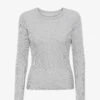 Colorful Standard Women Organic Rib LS T-Shirt - Heather Grey