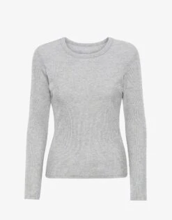 Colorful Standard Women Organic Rib LS T-Shirt - Heather Grey