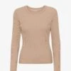 Colorful Standard Women Organic Rib LS T-Shirt - Honey Beige 1 Colorful Standard Women Organic Rib LS T-Shirt - Honey Beige -Active Fashion Store Women Organic Rib LS T Shirt Women LS T Shirt CS2055 Honey Beige