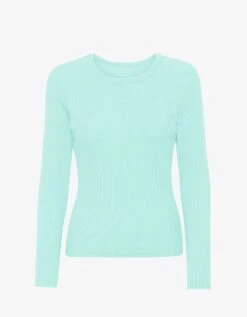 Colorful Standard Women Organic Rib LS T-Shirt - Light Aqua