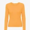 Colorful Standard Women Organic Rib LS T-Shirt - Sandstone Orange -Active Fashion Store Women Organic Rib LS T Shirt Women LS T Shirt CS2055 Sandstone Orange