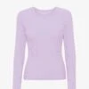 Colorful Standard Women Organic Rib LS T-Shirt - Soft Lavender -Active Fashion Store Women Organic Rib LS T Shirt Women LS T Shirt CS2055 Soft Lavender