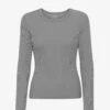 Colorful Standard Women Organic Rib LS T-Shirt - Storm Grey