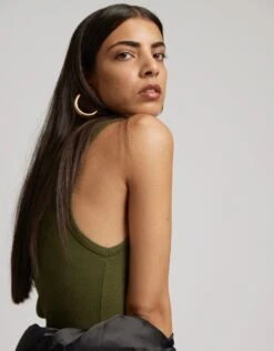 Colorful Standard Women Organic Rib Tank Top - Honey Beige -Active Fashion Store Women Organic Rib Tank Top Women Tank Top CS2054 Honey Beige 3