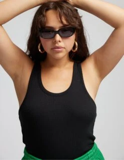 Colorful Standard Women Organic Rib Tank Top - Teal Blue -Active Fashion Store Women Organic Rib Tank Top Women Tank Top CS2054 Teal Blue 2