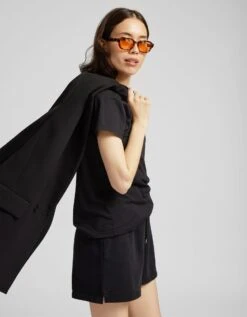 Colorful Standard Women Organic Sweatshorts - Flamingo Pink -Active Fashion Store Women Organic Sweatshorts Women Shorts CS2053 Flamingo Pink 2