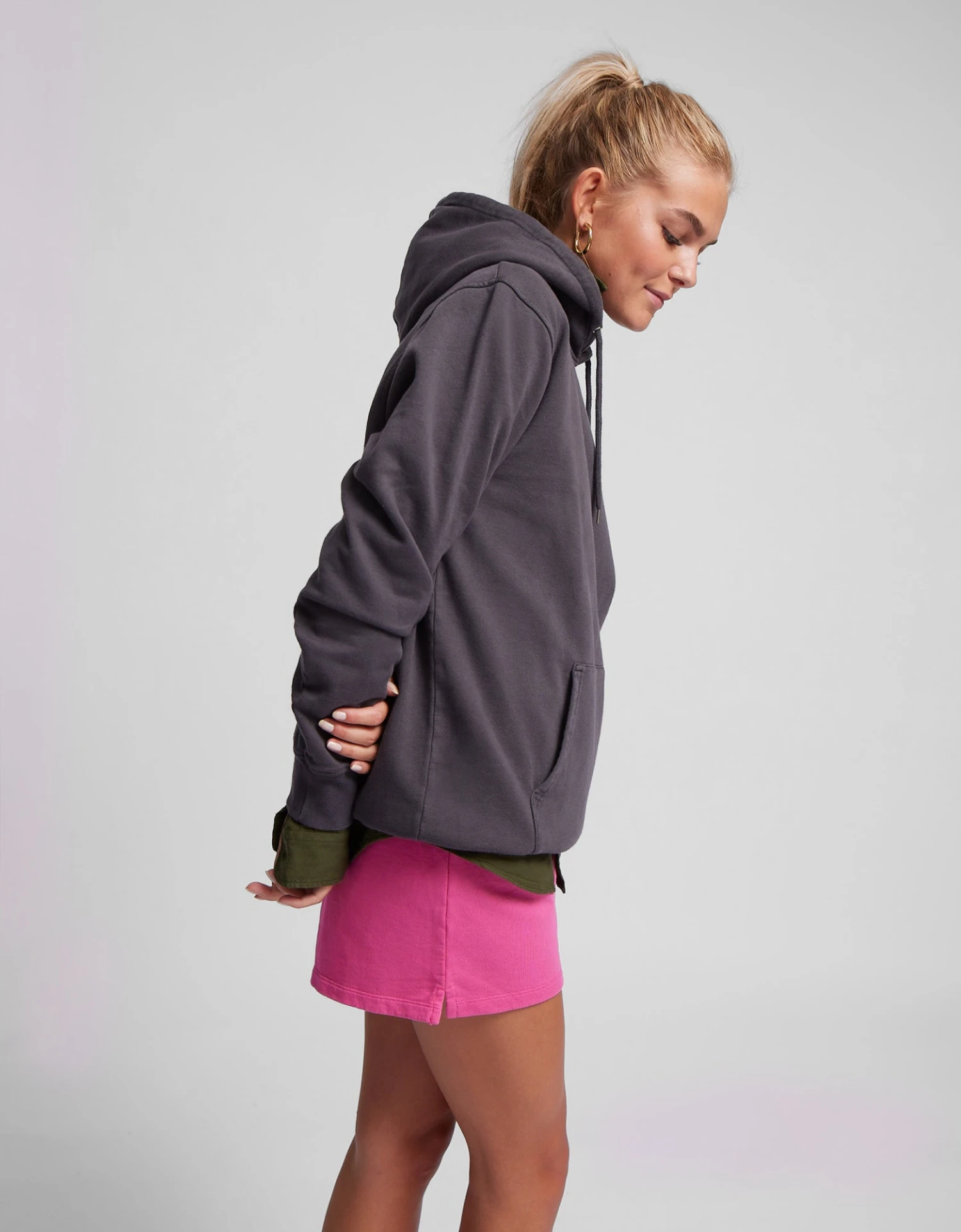 Colorful Standard Women Organic Sweatshorts - Purple Haze 4 Colorful Standard Women Organic Sweatshorts - Purple Haze - Image 3